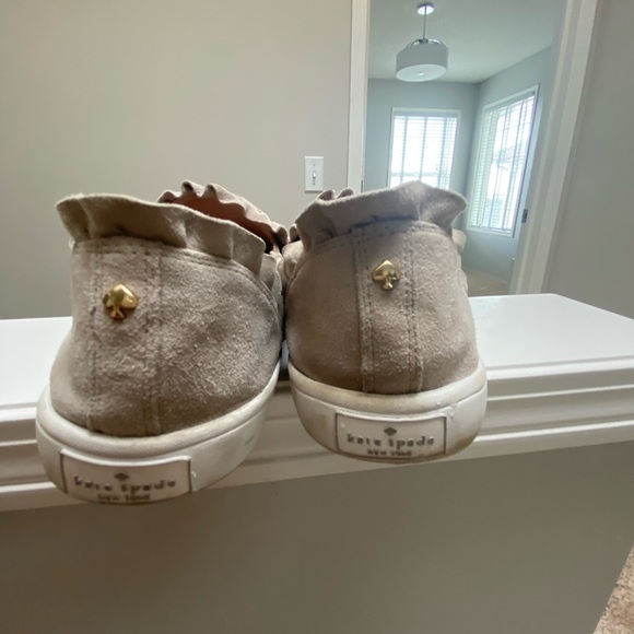 Kate Spade Lilly suede ruffle slip on sneakers - Picture 4 of 5